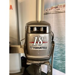 Tohatsu M18E2 18hp 2-Stroke Remote Control Electric Start Outboard Engine (2004) ** Pre-Owned**