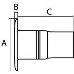 Water Deck Plug 38mm - AISI316