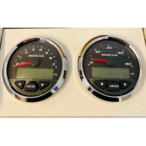 06375-ZX2-U44EU Honda NMEA 2000 Tachometer & Speedometer Gauge Set (40 Kts)