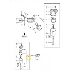 41650-502320 Yanmar Fuel Strainer