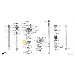 19210-ZY3-003 Honda Water Pump Impeller 