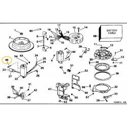 0329110 Evinrude Johnson Screw, Clamp to Cover