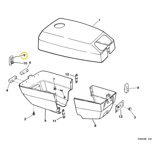 0335207 Evinrude / Johnson Engine Latch