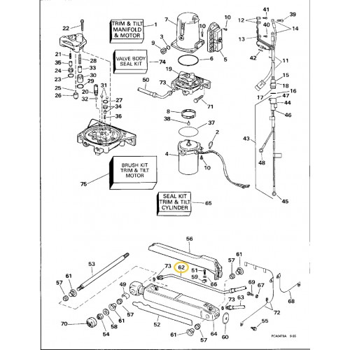 3853856 OMC Oil Line Assembly