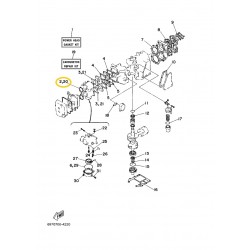 663-14483-A0 Yamaha Intake Gasket