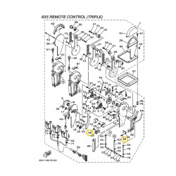 98580-05012 Yamaha outboard screw, pan head (646) 